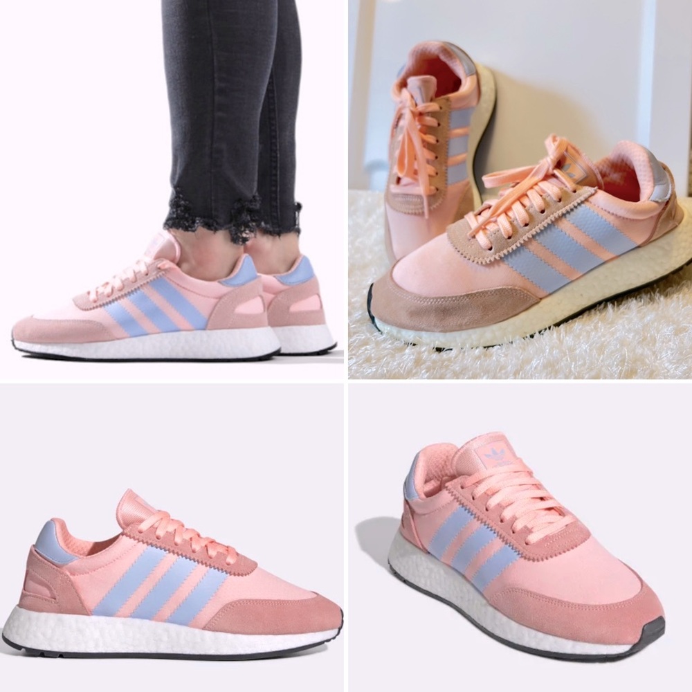 Women's adidas-Iniki Runner-CLEAR ORANGE PERIWINKLE- CG6025-Sz 8.5 - Picture 2 of 14